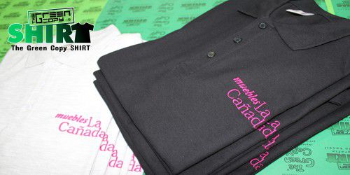 Bordado de Polos Serigrafía para la Tienda de Muebles la Cañada | The Green Copy SHIRT| Villanueva de la Cañada MADRID | 918157760 |