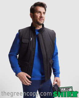 Impresión de Chaleco Laboral Personalizado ROLY ALMANZOR UNISEX - Serigrafía de Chaleco DTG DTF en Madrid