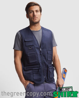 Impresión de Chaleco Laboral Personalizado ROLY VENERA UNISEX - Serigrafía de Chaleco DTG DTF en Madrid