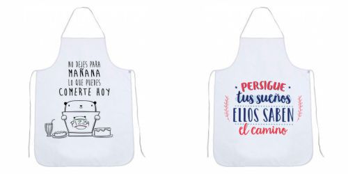 Tienda para imprimir DELANTALES de Cocina con Fotos y Logos. Impresión Regalo DELANTAL Personalizado con Foto en Madrid Quijorna Pozuelo Brunete
