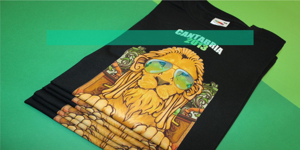 The Green Copy impresión de camisetas para peña cantabria de amigos imprimir Villanueva de la Cañada MADRID