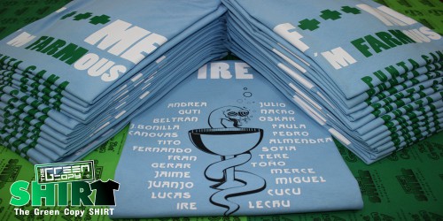 Impresión de Camisetas Sudaderas Serigrafía para Viajes Fin de Curso | The Green Copy SHIRT| Villanueva de la Cañada MADRID | 918157760 |