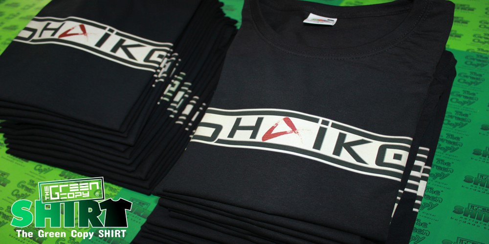 impresión de camisetas para grupos de música bandas musicales Metal Band Shaiko serigrafía imprimir Villanueva de la Cañada MADRID