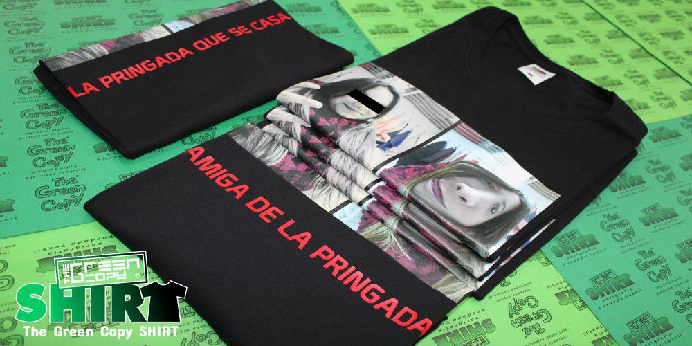 Estampado de Camisetas para despedida de soltera la pringada en Madrid - Tienda para estampar camisetas para despedida la pringada Brunete