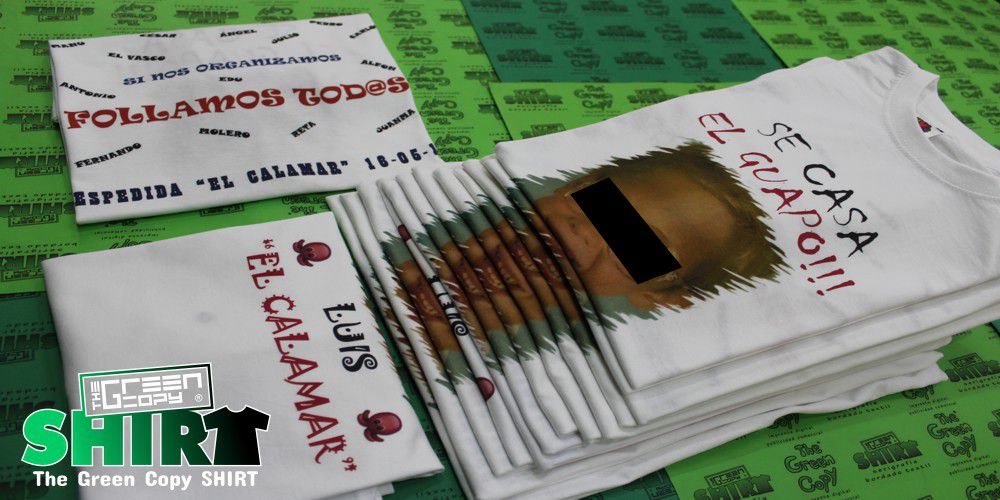 Impresión de camisetas personalizadas para la despedida de soltero el guapo imprimir serigrafía sudaderas Villanueva de la Cañada MADRID