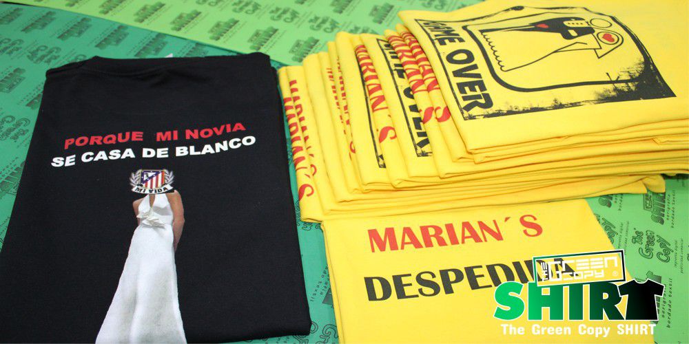 Impresión de Camisetas para despedida de soltera atletico en Madrid - Tienda para imprimir camisetas para despedida atletico Valdemorillo