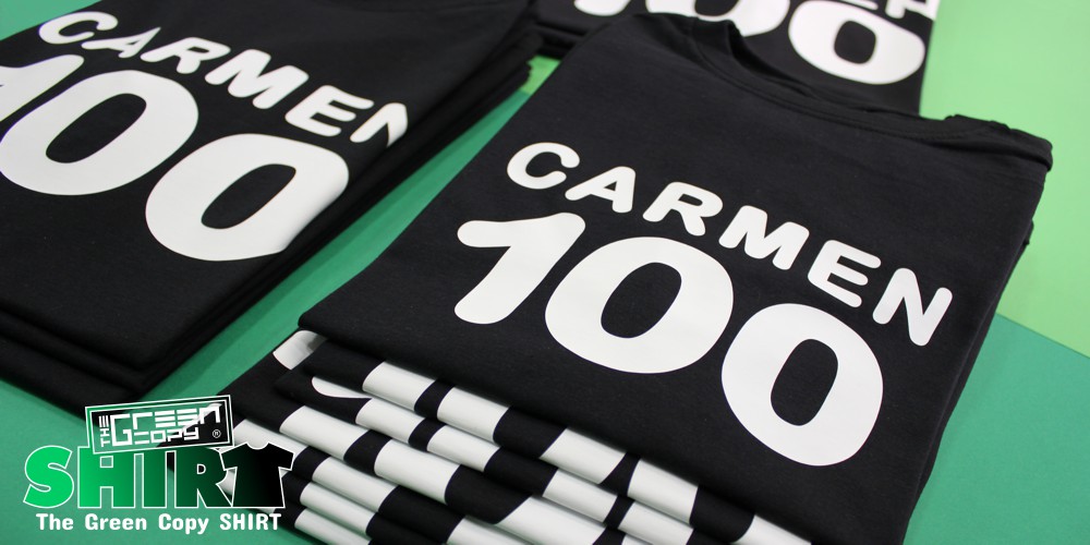 The Green Copy impresión de camisetas feliz 100 cumpleaños imprimir serigrafía digital de camisetas Villanueva de la Cañada MADRID
