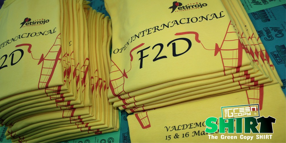 The Green Copy impresión de camisetas para clubes deportivos Petirrojo Aeromodelismo imprimir serigrafía Villanueva de la Cañada MADRID