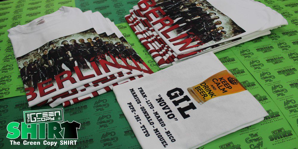 Impresión de Camisetas para despedida de soltero gil berlin en Madrid - Tienda para imprimir camisetas para despedida gil berlin Valdemorillo