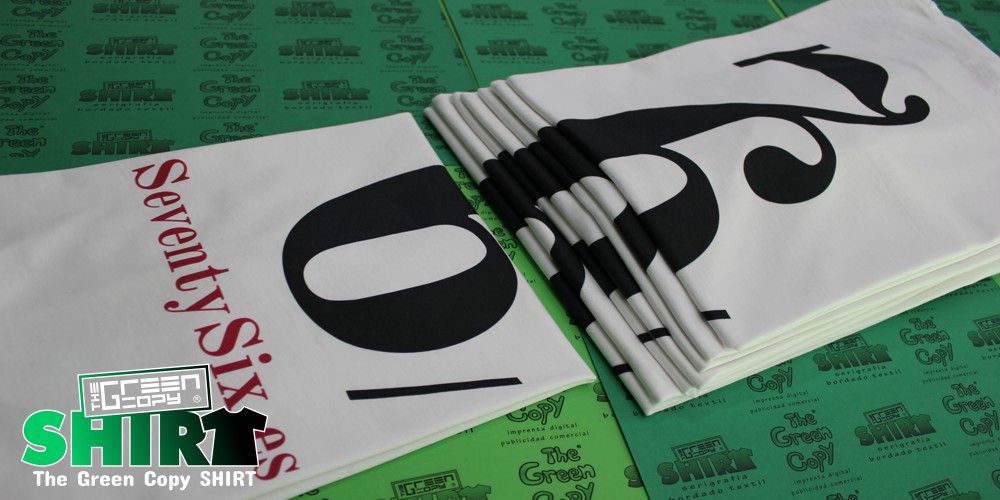 The Green Copy impresión de camisetas para clubes deportivos seventysix padel madrid imprimir serigrafía Villanueva de la Cañada MADRID