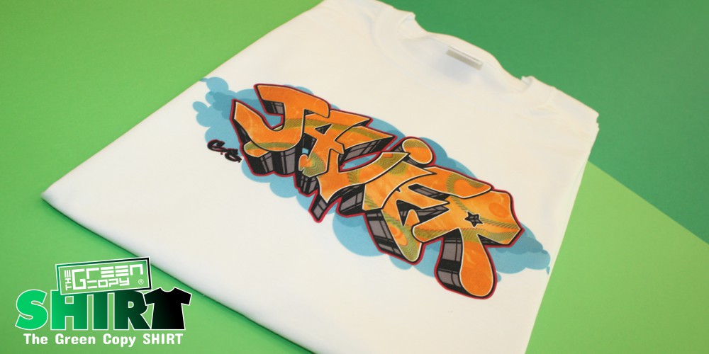 The Green Copy impresión de camisetas para regalo de cumple de javier imprimir serigrafía digital de camisetas Villanueva de la Cañada MADRID