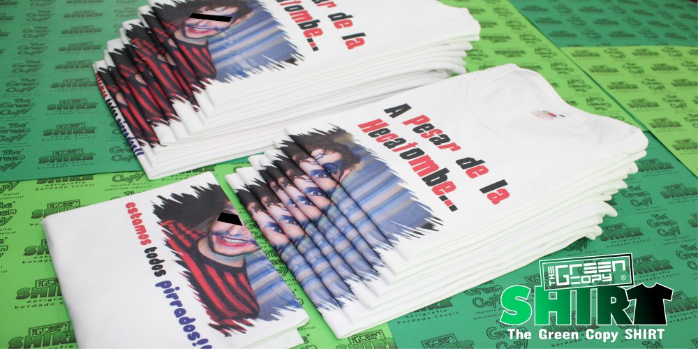 impresión de camisetas The Green Copy SHIRT para fiesta pirrados imprimir sudaderas Villanueva MADRID camisetas@thegreencopy.com 