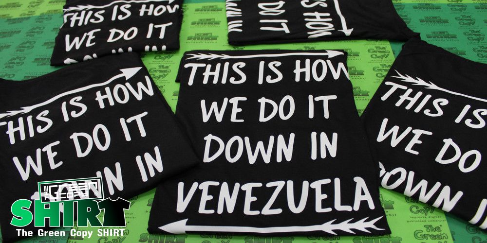 Estampado de Camisetas para despedida de soltera venezuela party en Madrid - Tienda para estampar camisetas para despedida venezuela oh Brunete