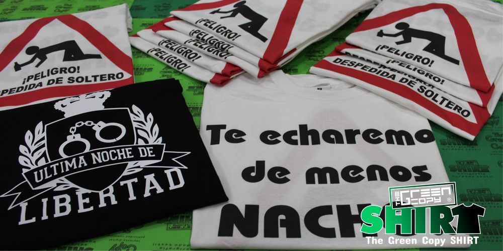 Estampado de Camisetas para despedida de soltero nacho libre en Madrid - Tienda para estampar camisetas para despedida nacho libre Brunete