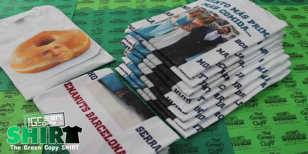 Serigrafía de Camisetas para despedida de soltero primos barsa en Madrid - Tienda para imprimir camisetas para despedida barsa primo Majadahonda