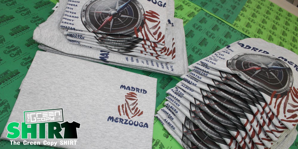 The Green Copy impresión de camisetas para clubes deportivos merzouga madrid imprimir serigrafía Villanueva de la Cañada MADRID