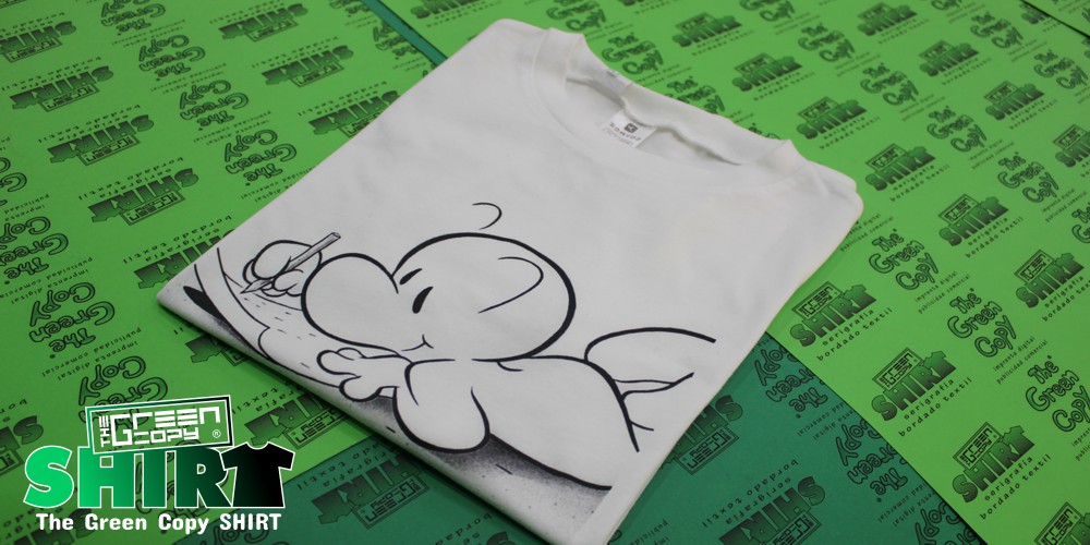 The Green Copy impresión de camisetas infantiles fantasma niño imprimir serigrafía digital de camisetas Villanueva de la Cañada MADRID