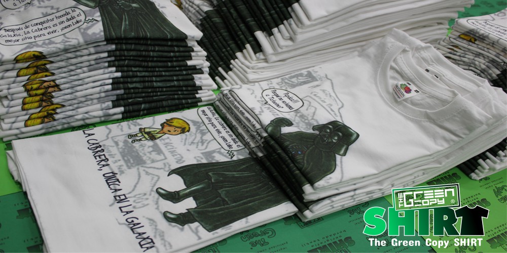 The Green Copy impresión de camisetas de la cabrera unica en la galaxia imprimir serigrafía digital de camisetas Villanueva de la Cañada MADRID