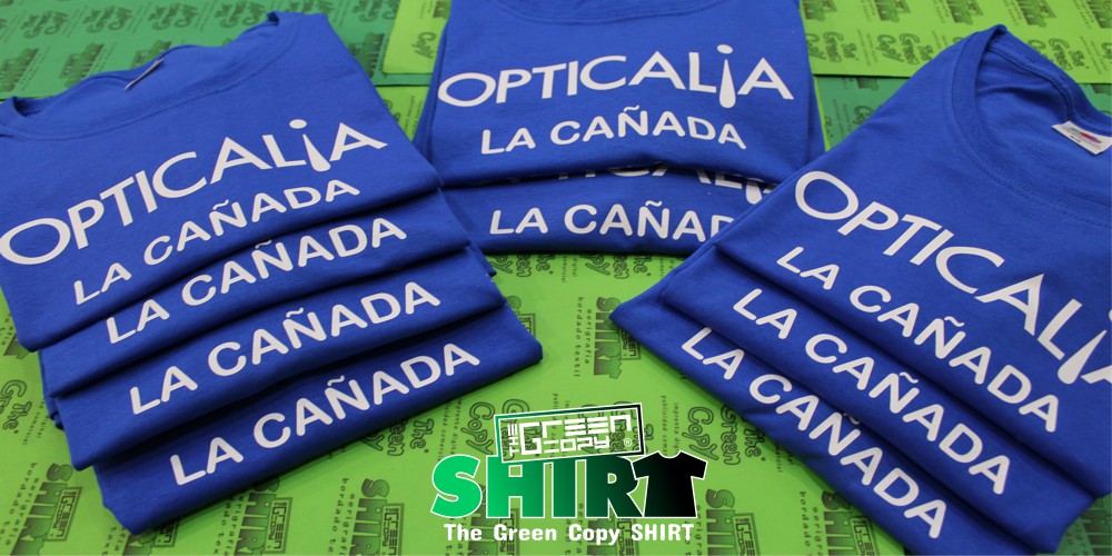 camisetas personalizadas baratas madrid impresion de camisetas para Opticalia La Cañada | Villanueva de la Cañada MADRID