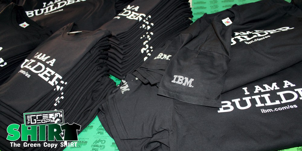 camisetas personalizadas baratas madrid impresion de camisetas ibm i am a builder| Villanueva de la Cañada MADRID