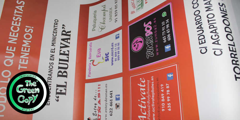 Imprimir Lona en Tienda Photocall para Centro Comercial en Madrid | Impresión Lonas Gran Formato en Tienda para Centro Comercial Boadilla