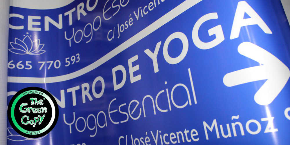 Imprimir Lona en Tienda Photocall para Centro de Yoga en Madrid | Impresión Lonas Gran Formato en Tienda para Centro de Yoga Valdemorillo
