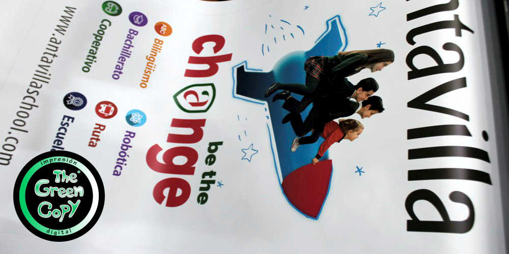 Imprimir LONAS Baratas y CARTELES para Colegio Antavilla en nuestra TIENDA entrega rápida MADRID Navalcarnero