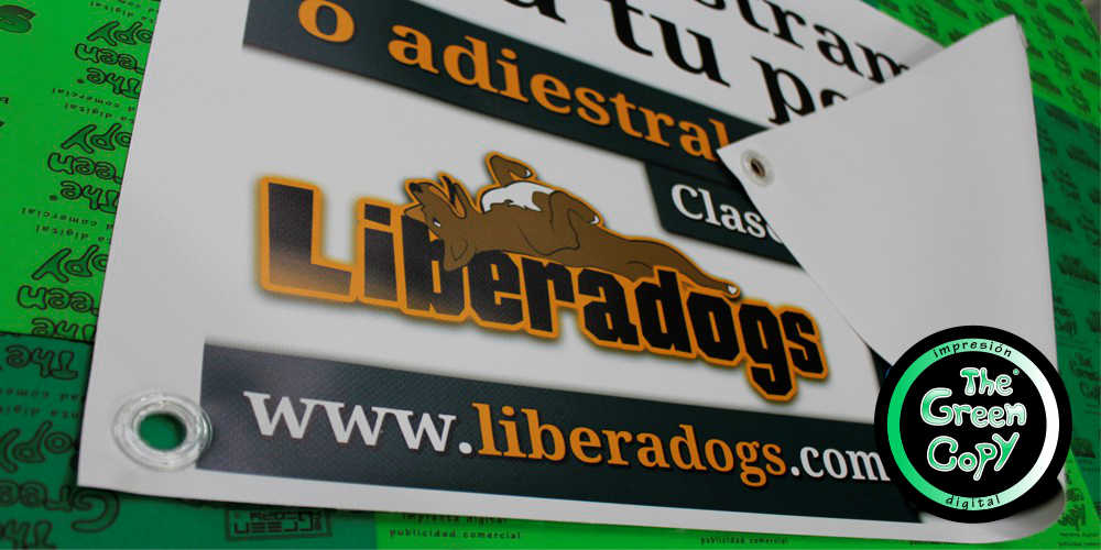Imprimir LONAS Baratas y CARTELES para Escuela Adiestramiento Perros en nuestra TIENDA entrega rápida MADRID Majadahonda