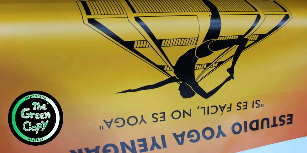 Imprimir LONAS Baratas y CARTELES para Estudio de Yoga en nuestra TIENDA entrega rápida MADRID Las Rozas de Madrid