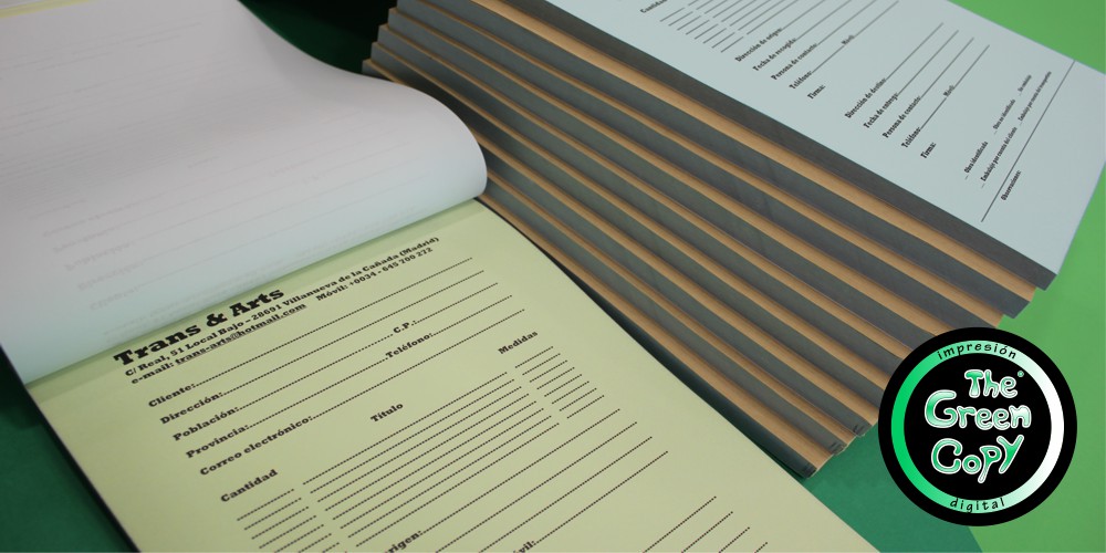 impresion de talonarios y sobres | Tienda Local para imprimir sobres y talonarios | Madrid Villanueva de la Cañada | Tlf. 918157760 |