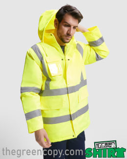 Impresión de Parka Laboral Personalizada ROLY MERAK UNISEX - Serigrafía de Parka DTG DTF en Madrid