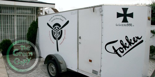 Rotulación de Remolques y Flotas para empresa Fokker Patrulla Amanecer | The Green Copy SHIRT| Villanueva de la Cañada MADRID | 918157760 |