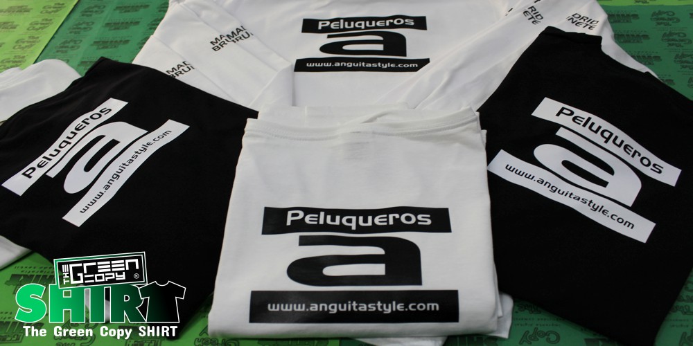 impresión de camisetas para peluquerías anguitastyle relax fitness gym belleza gimnasios serigrafía imprimir Villanueva de la Cañada MADRID