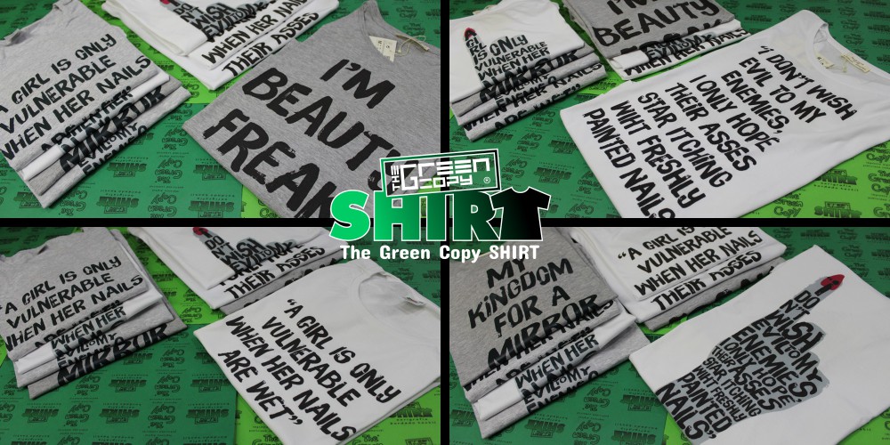 imprimir camisetas para tienda de ropa moda fashion camisetas beauty freak nails enemies serigrafía imprimir Villanueva de la Cañada MADRID