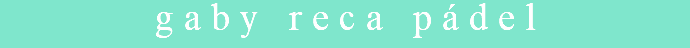 gaby reca pádel