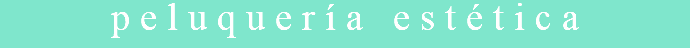 peluquería estética