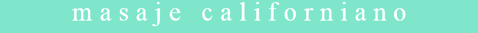 masaje californiano